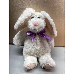 Russell Stover Easter Bunny Rabbit Plush 9.5" Soft  Asymmetrical Face Odd Ears
